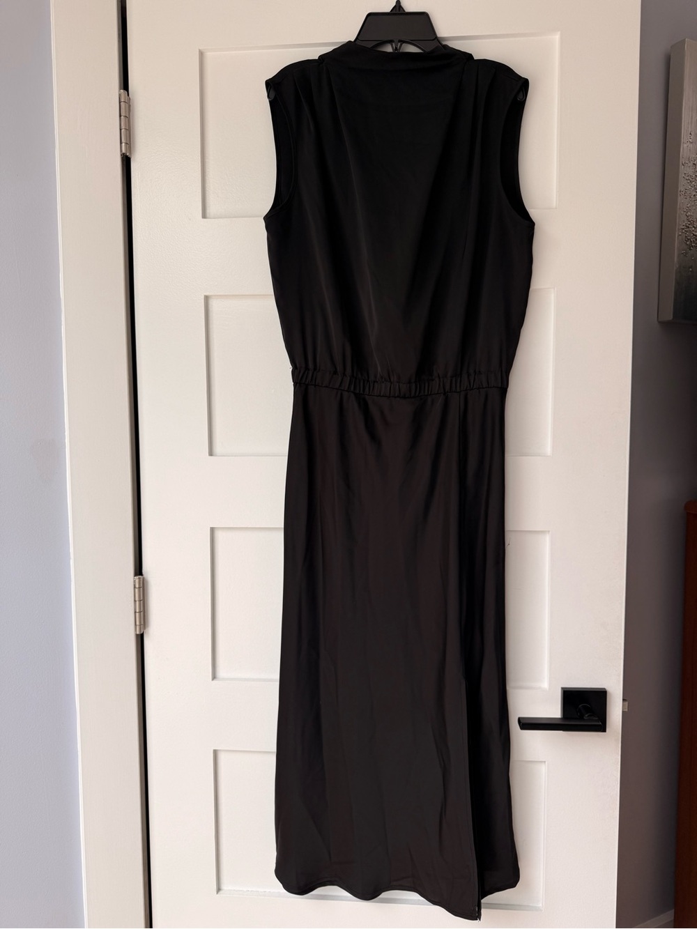 Classic Sleeveless Black Maxi Dress
